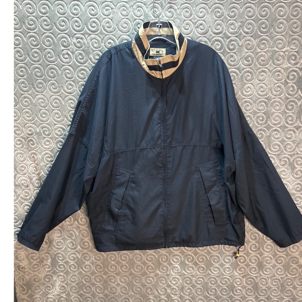 Cutter Buck Mens Navy Blue Full Zip Lightweight Jacket Large Windbreaker